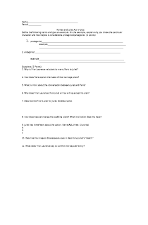 the book cover of Romeo and Juliet Act IV Quiz