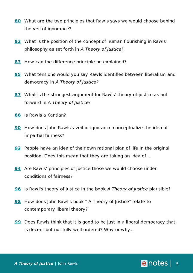 Popular Questions About A Theory of Justice - eNotes.com