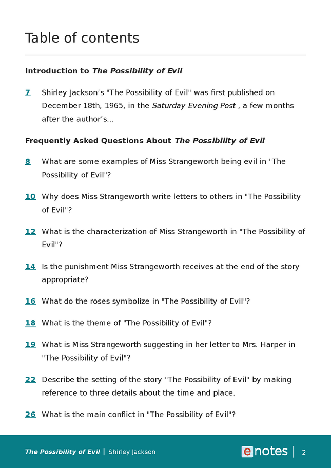 popular questions about the possibility of evil preview image 2