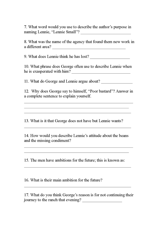 of mice and men quiz preview image 2