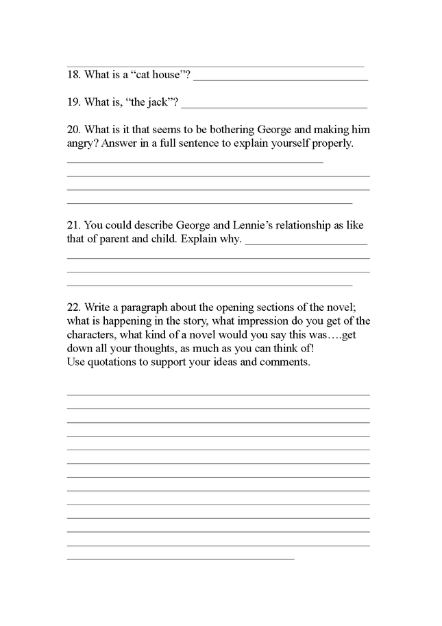 of mice and men quiz preview image 3