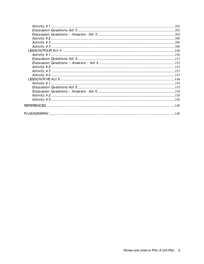 romeo and juliet on film lesson plan preview image 6