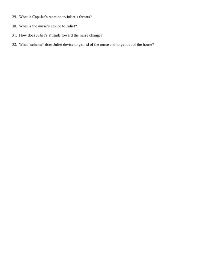 romeo and juliet act iii study guide preview image 3