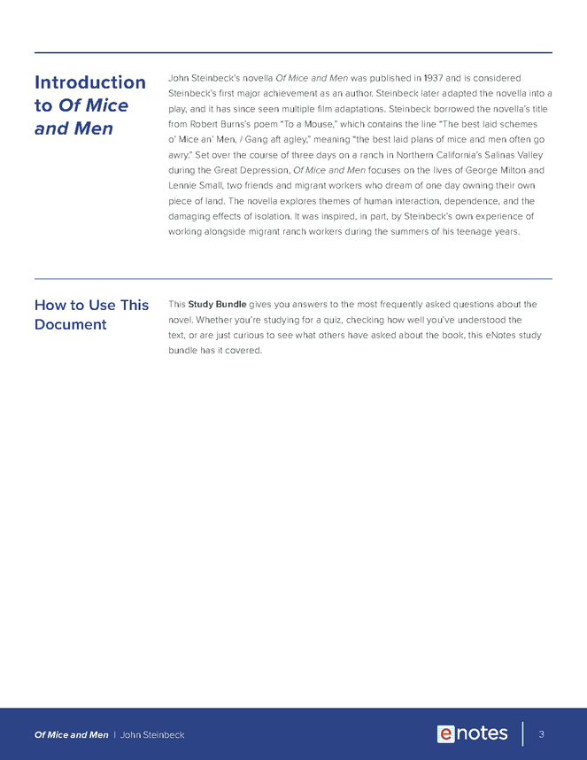 of mice and men faq study bundle preview image 3