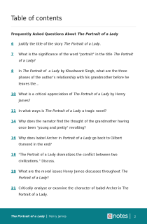 Preview image of Popular Questions About The Portrait of a Lady