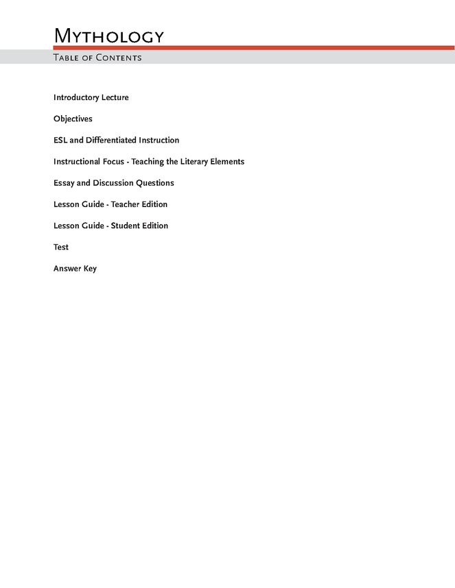 edith hamilton's mythology enotes lesson plan preview image 3