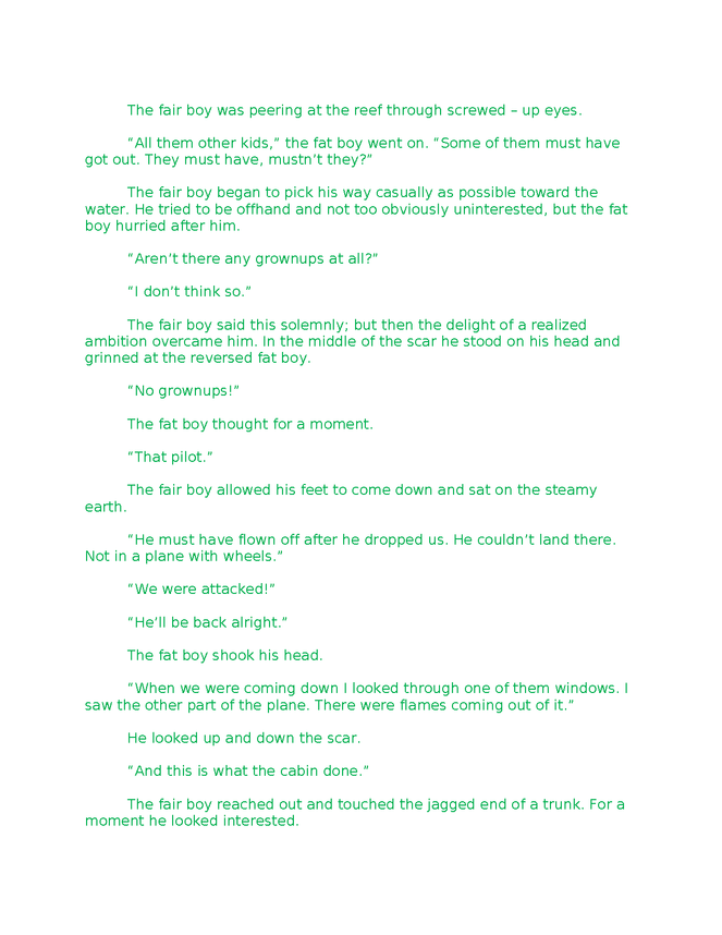 lord of the flies (chapter 1: the sound of the shell) preview image 2
