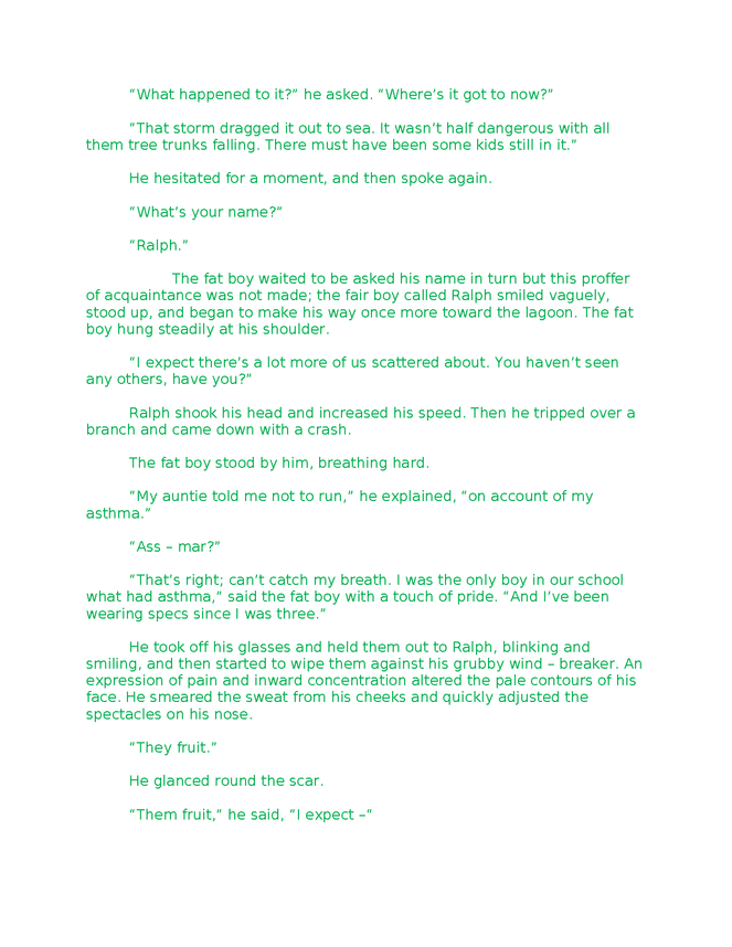 lord of the flies (chapter 1: the sound of the shell) preview image 3