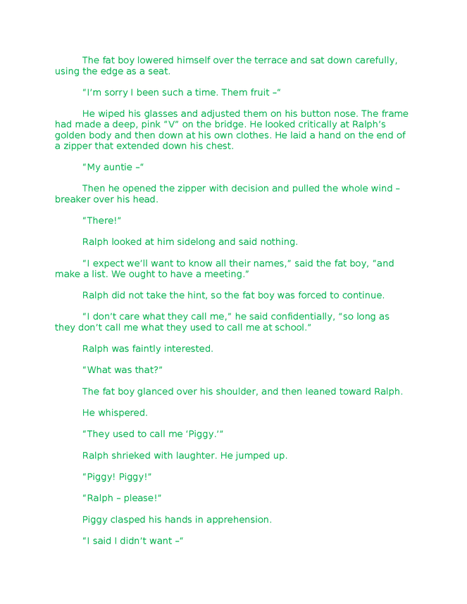 lord of the flies (chapter 1: the sound of the shell) preview image 5