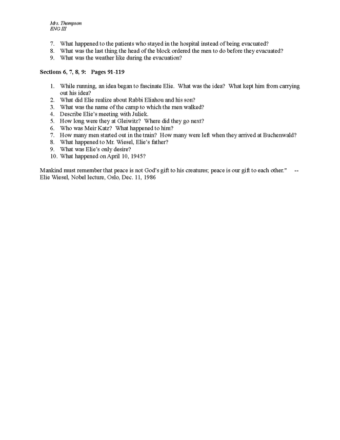 night: study guide preview image 2