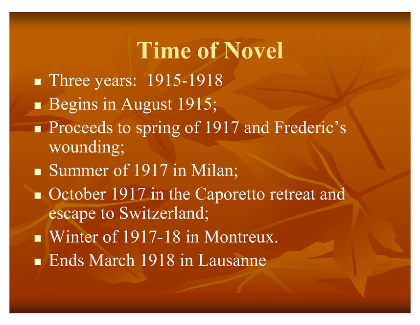 a farewell to arms notes (powerpoint) preview image 3