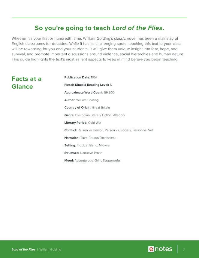 lord of the flies enotes teaching guide preview image 3