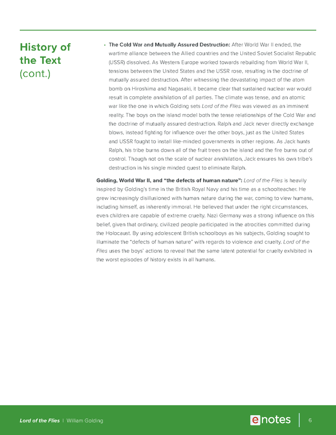 lord of the flies enotes teaching guide preview image 6