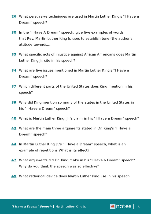 Popular Questions About I Have a Dream Speech 