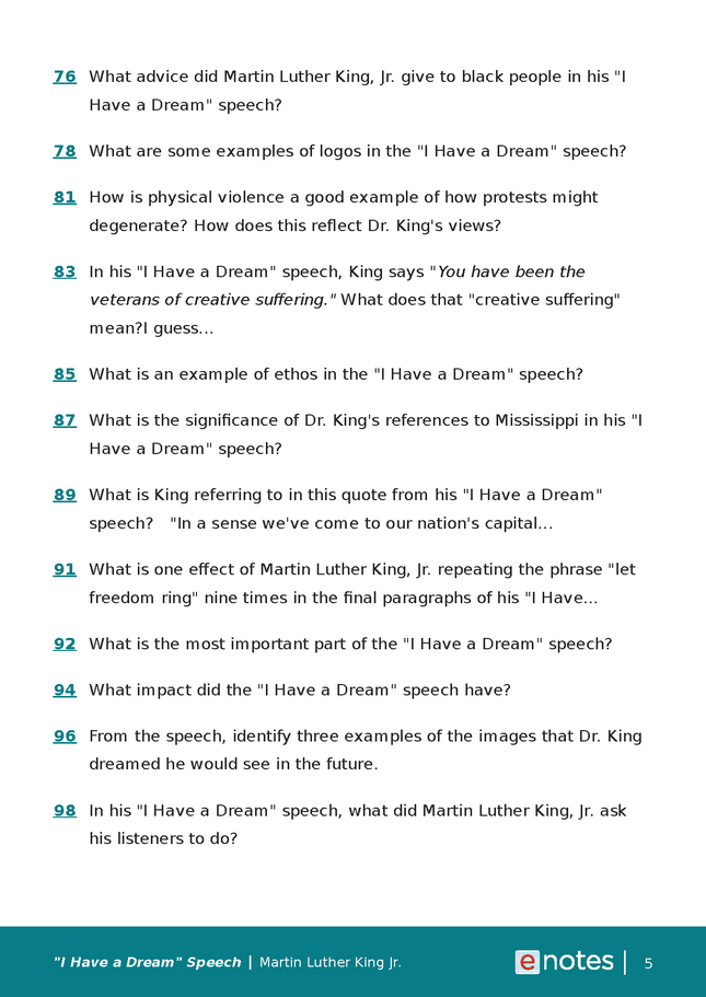 Popular Questions About I Have a Dream Speech 