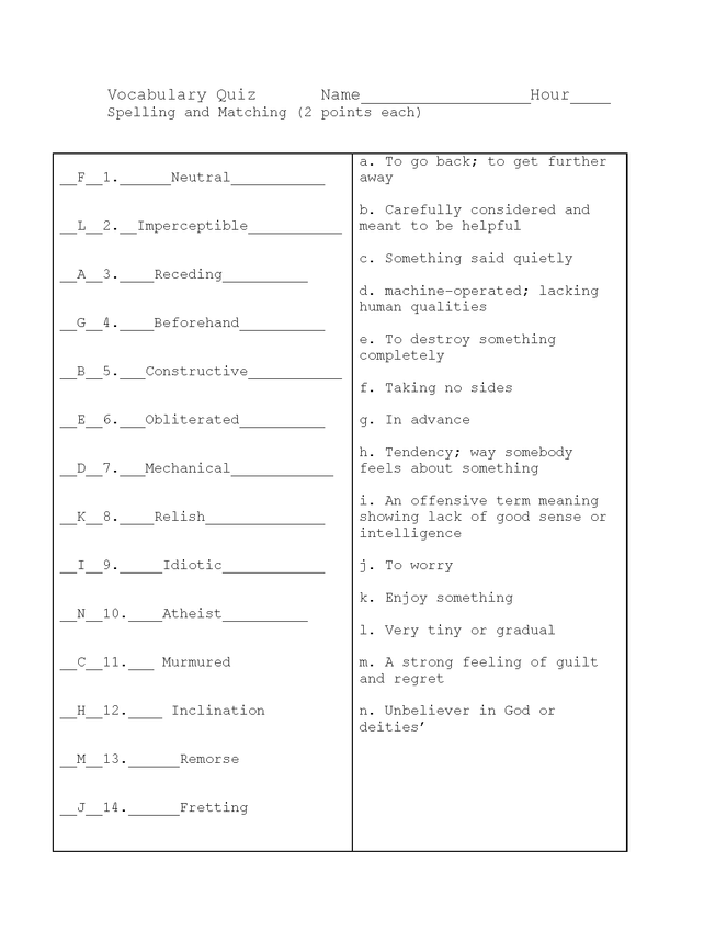 good country people vocab and spelling quiz key preview image 1