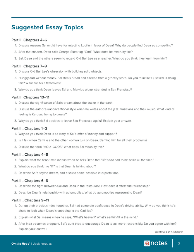 on the road essay topics and outlines preview image 3