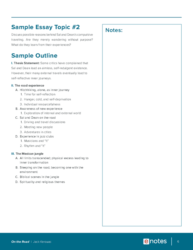 on the road essay topics and outlines preview image 6