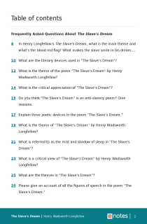 Preview image of Popular Questions About The Slave's Dream
