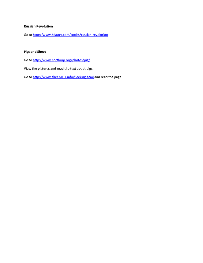 animal farm web quest preview image 2