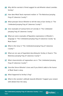 Preview image of Popular Questions About The Celebrated Jumping Frog of Calaveras County
