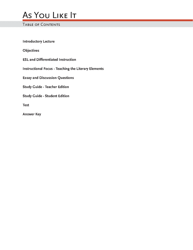 Learning English Essay Writing As You Like It Enotes Lesson Plan Science Essay Ideas also Essays In English As You Like It Enotes Lesson Plan Enotes Lesson Activities Essay Topics For Research Paper