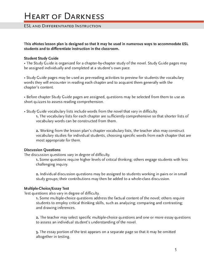 Marketing Research Essay Heart Of Darkness Enotes Lesson Plan Business Essay Writing also Conflict Resolution Essay Heart Of Darkness Enotes Lesson Plan Enotes Lesson Activities Online Essay Service
