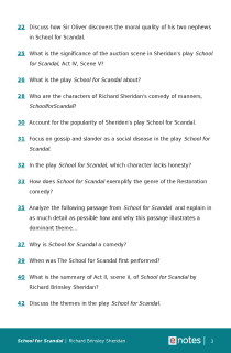 Preview image of Popular Questions About School for Scandal