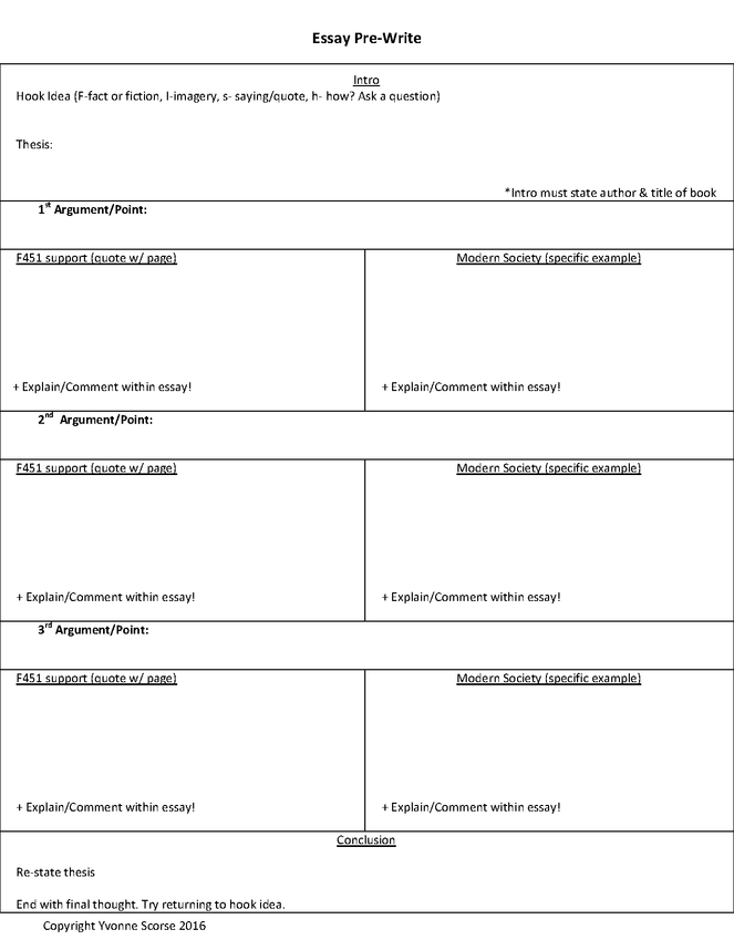fahrenheit 451 essay, pre-write, rubric- compare novel to modern society preview image 2