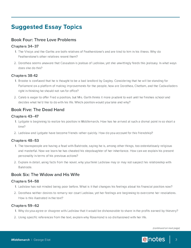 middlemarch essay topics and outlines preview image 3