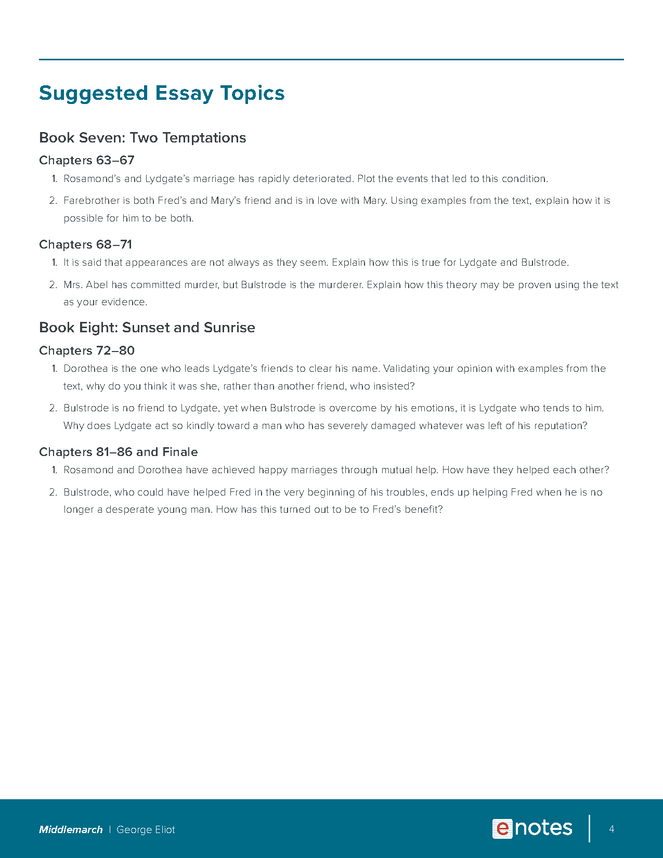 middlemarch essay topics and outlines preview image 4