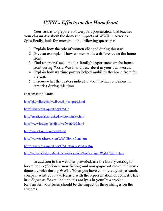 a separate peace research projects preview image 3