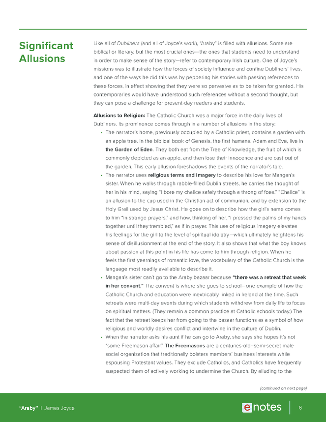 Araby james joyce picture