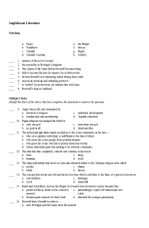 Cover image of Test on AngloSaxon Literature