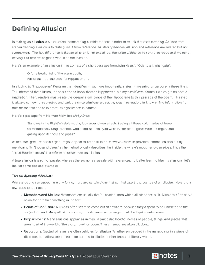 the strange case of dr. jekyll and mr. hyde allusion activity preview image 3