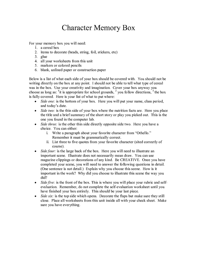 othello: alternative assessment activity preview image 1