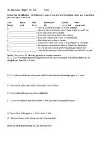 Cover image of The Kite Runner, Chapters 8-14 Quiz