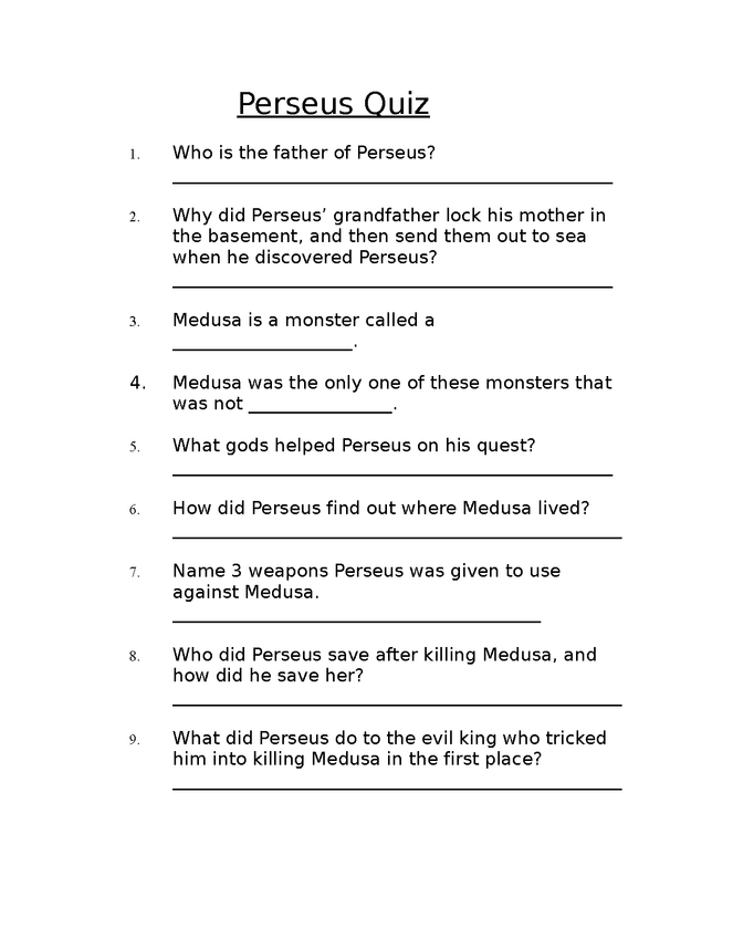 perseus quiz preview image 1