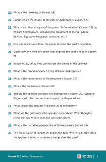 Preview image of Popular Questions About Sonnet 29