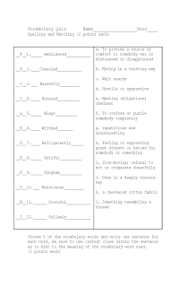 the book cover of OMAM CH. 5-6 Vocab and Spelling Quiz Key