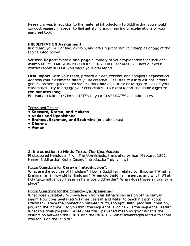 syllabus: hesse, siddhartha preview image 2