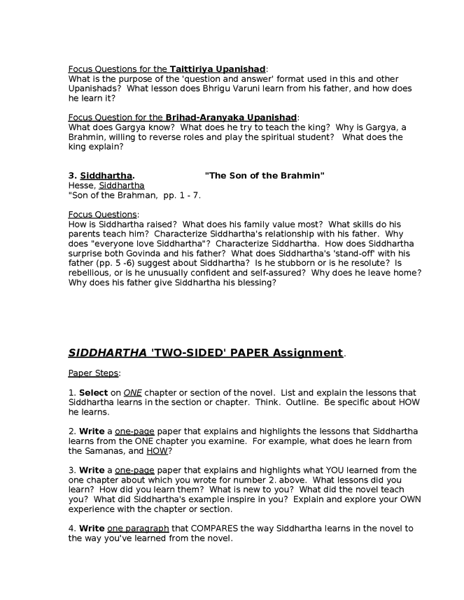 syllabus: hesse, siddhartha preview image 3