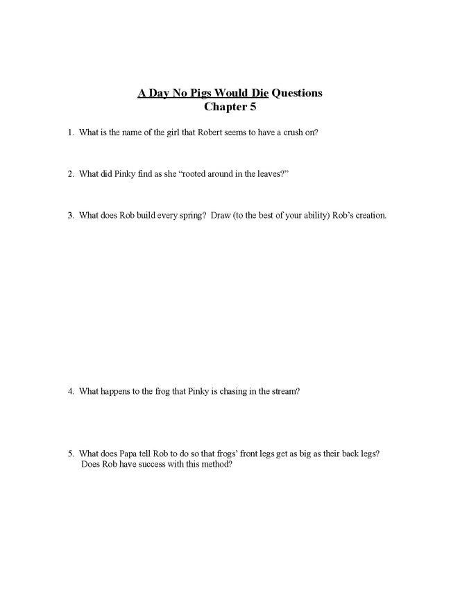 a day no pigs would die study questions preview image 6