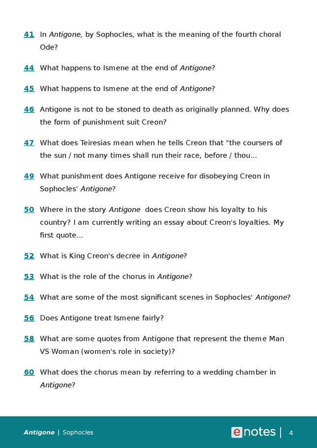 antigone essay questions