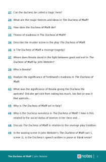 Preview image of Popular Questions About The Duchess of Malfi