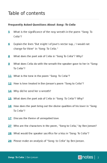 Preview image of Popular Questions About Song: To Celia