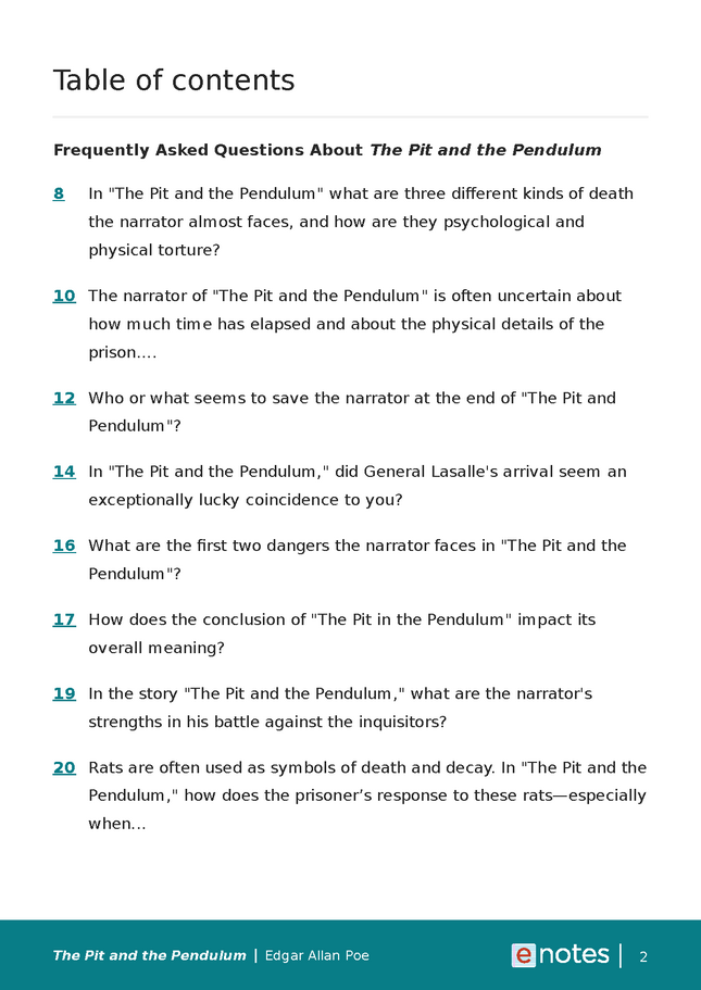 popular questions about the pit and the pendulum preview image 2