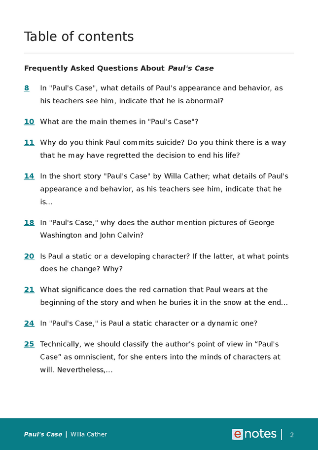 popular questions about paul's case preview image 2