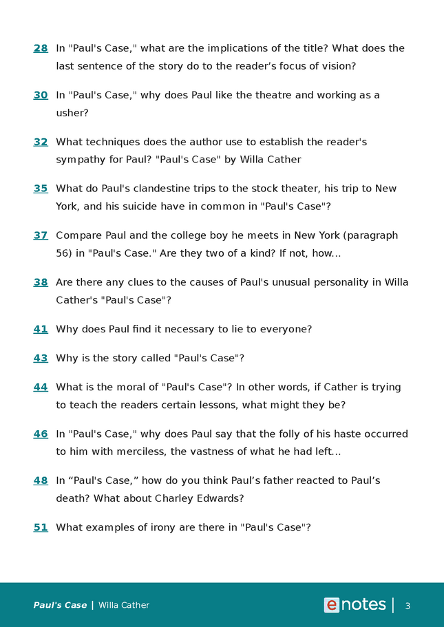 popular questions about paul's case preview image 3