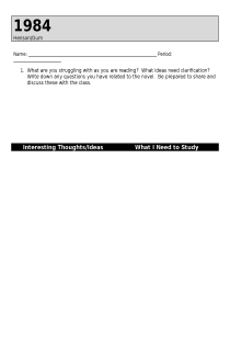 the book cover of 1984 Graphic Organizer
